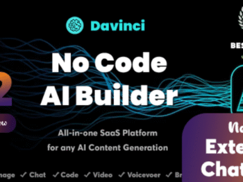 Davinci AI v7.2 - OpenAI Content, Text, Image, Voice, Chat, Code, Transcript, and Video Generator