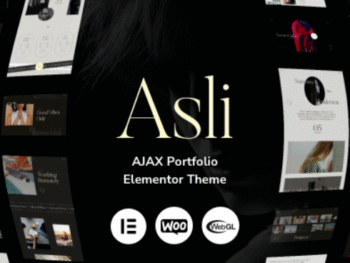 Asli v1.8.5 – AJAX Portfolio Elementor WordPress Theme