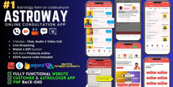 Astroway v2.1.8 - Astrology Consultations, Chat, Audio/Video Calls, Live Streaming
