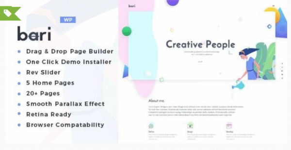 Bari v2.4 - Portfolio and SEO /Digital Agency WordPress Theme