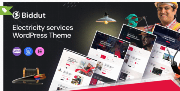 Biddut v1.0.4 - Electricity Services WordPress Theme