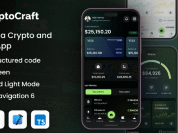 CryptoCraft v2.0 - React Native CLI Cryptocurrency Mobile App Template