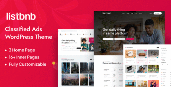 Listbnb v1.0.6 - Classified Ads WordPress Theme