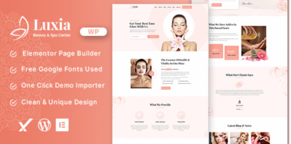 Luxia v1.0 - Beauty & Spa Center WordPress Theme